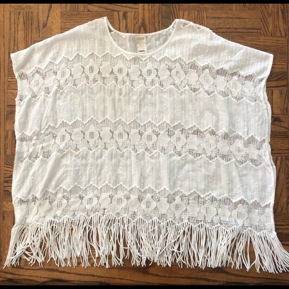 Chico’s Poncho Style Top Small Medium